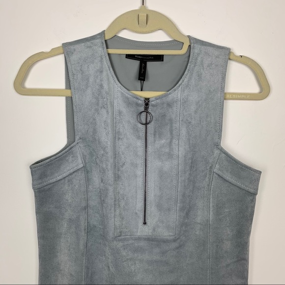 NWT BCBGMaxAzria Jamy Faux Suede Tank Mini Dress - Picture 7 of 14
